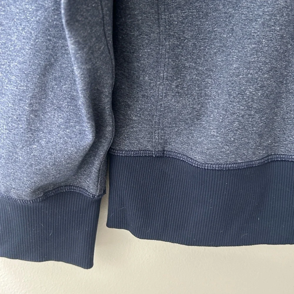 Men's Heathered  Blue Full-Zip Sweater sweatshirt Lululemon size small